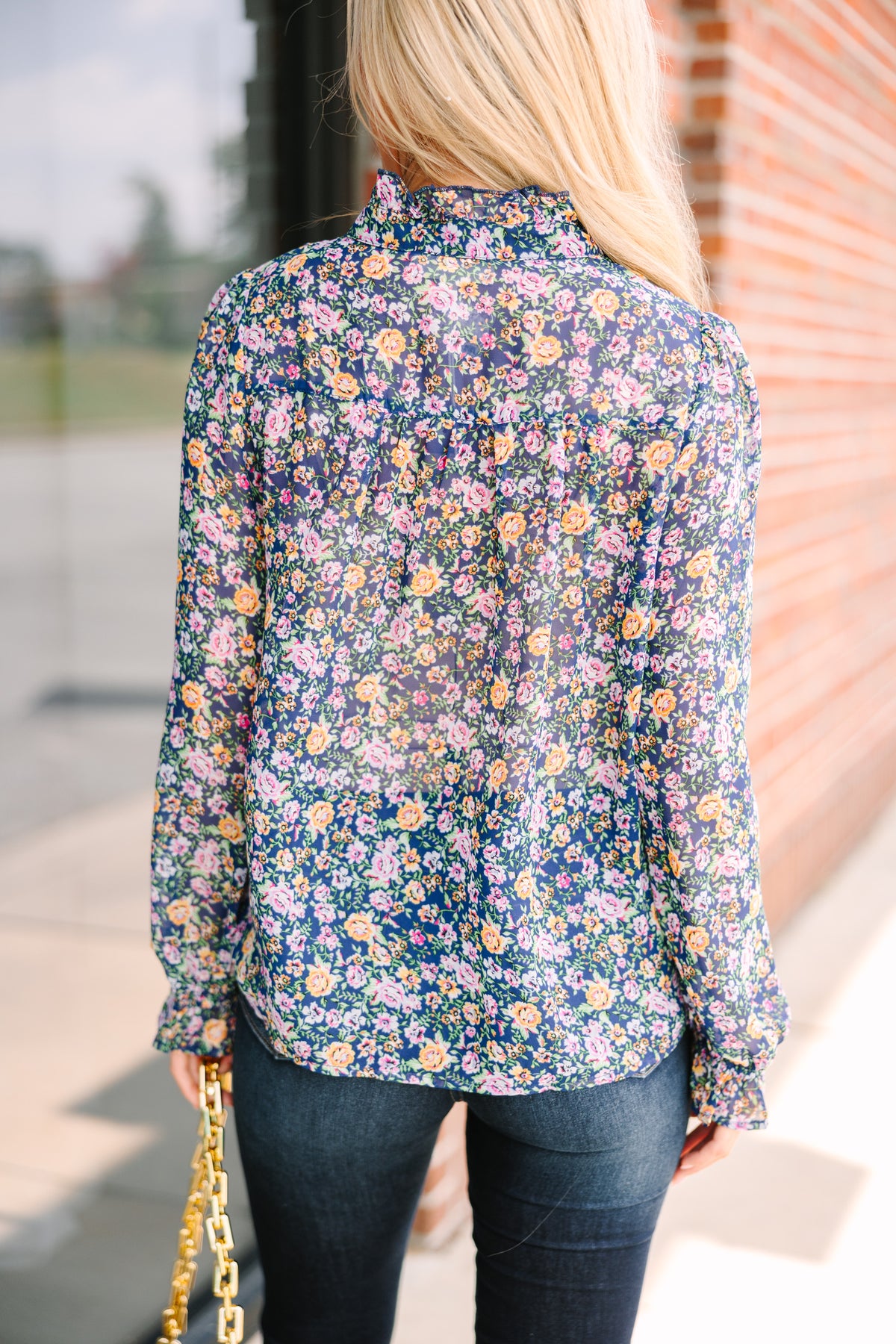 Vita Blouse in Navy/Blue main image 1