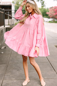 Positive Perceptions Pink Babydoll Dress