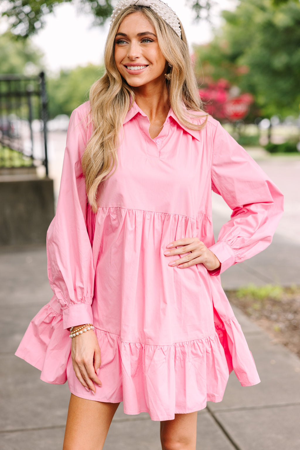 Positive Perceptions Pink Babydoll Dress Shop the Mint Positive Perceptions Pink Babydoll Dress Shop the Mint