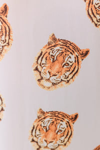 The Madison White Tiger Print Blouse