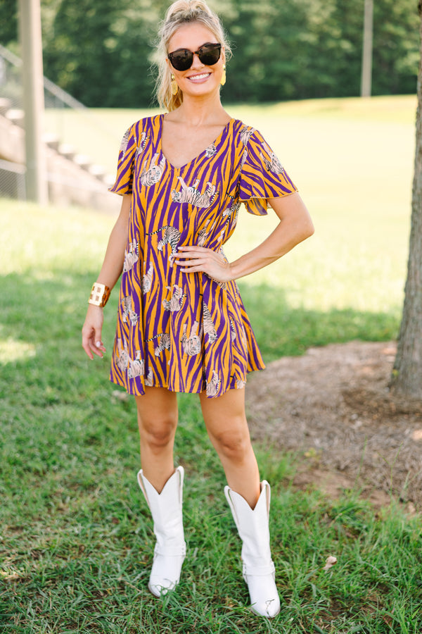 The Kinsley Yellow and Purple Shift Dress Shop the Mint The Kinsley Yellow and Purple Shift Dress Shop the Mint