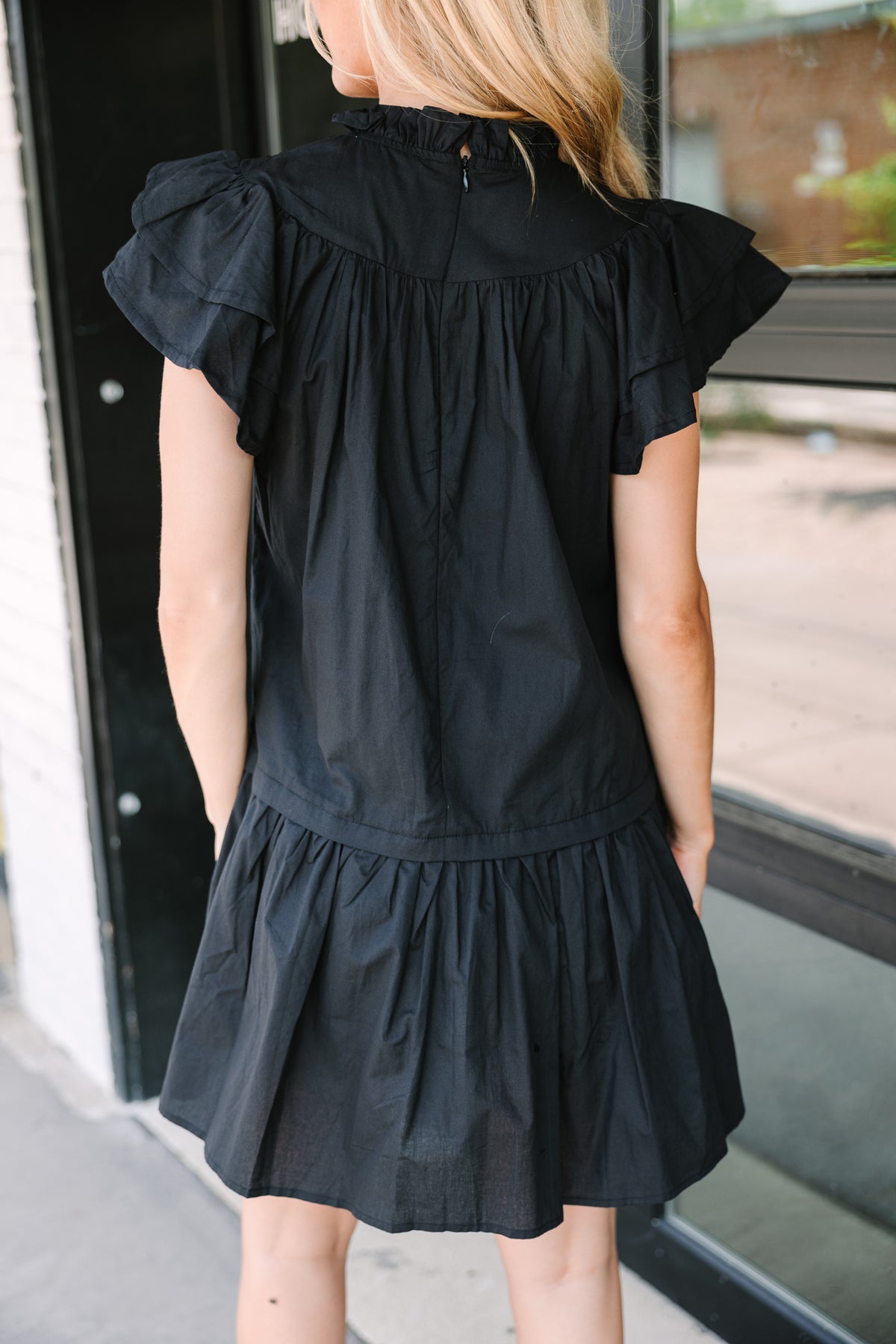 blue dress for baby girl Pinch: All That You Are Black Ruffled Dress – Shop the Mint