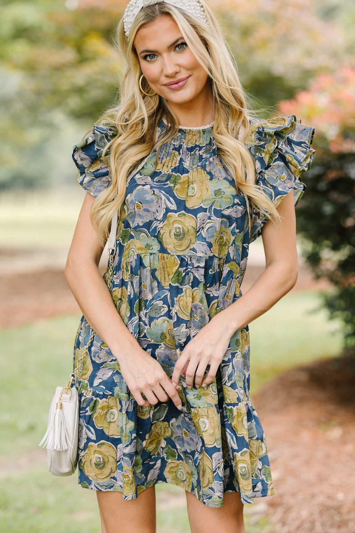 Pinch: Where You Go Navy Blue Floral Dress Shop the Mint Pinch: Where You Go Navy Blue Floral Dress Shop the Mint