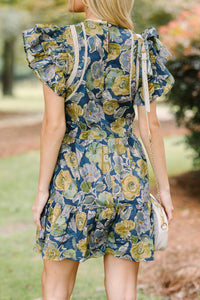 Pinch: Where You Go Navy Blue Floral Dress
