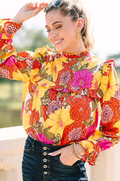 最安値 YILON MADE Joli flower blouse yilon Joli flower blouse