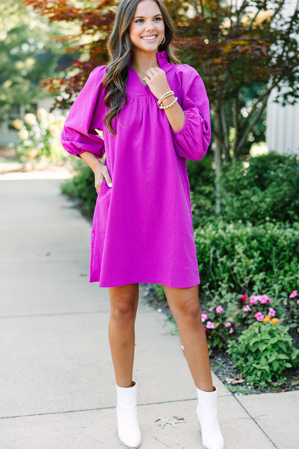 THML: Above And Beyond Fuchsia Pink Shift Dress Shop the Mint THML: Above And Beyond Fuchsia Pink Shift Dress Shop the Mint