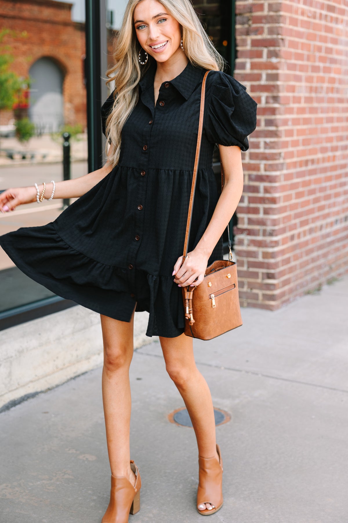 Feeling Confident Black Babydoll Dress - Shop the Mint