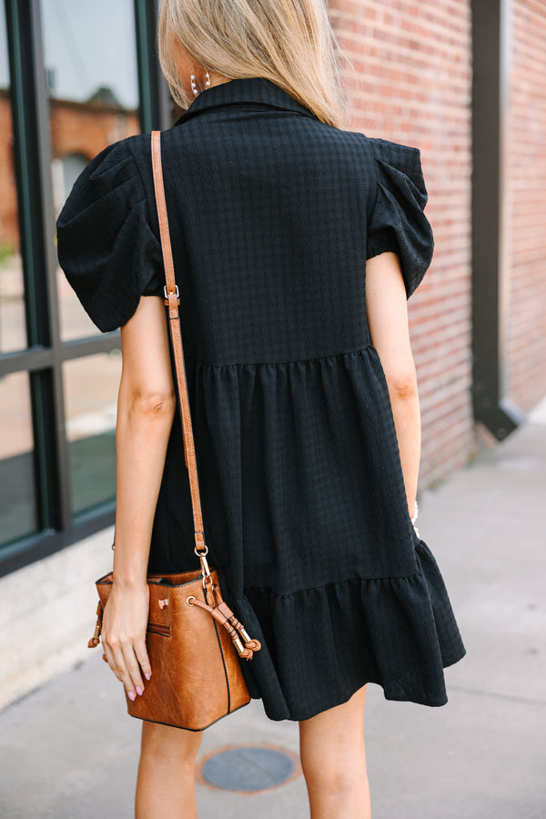 Feeling Confident Black Babydoll Dress Shop the Mint Feeling Confident Black Babydoll Dress Shop the Mint