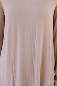 Won't Let You Down Taupe Brown Classic Top