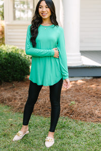 Won't Let You Down Kelly Green Classic Top