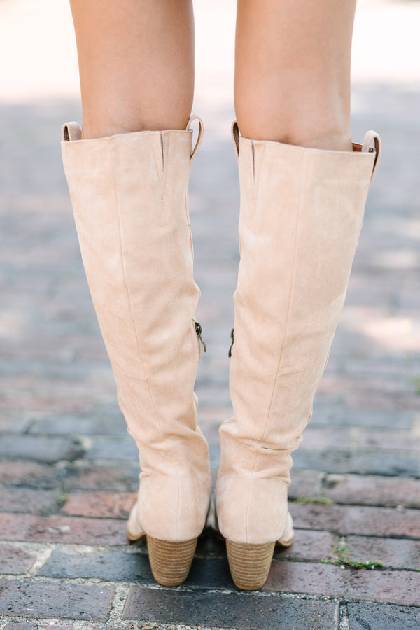 Always Be Near Taupe Brown Boots