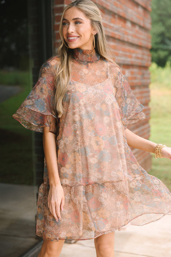 organza dress women Silk Organza Dress in Cocoa Esm New York