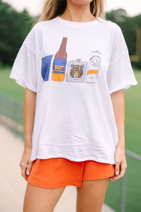 Drink Local Navy And Burnt Orange Gameday Graphic Tee