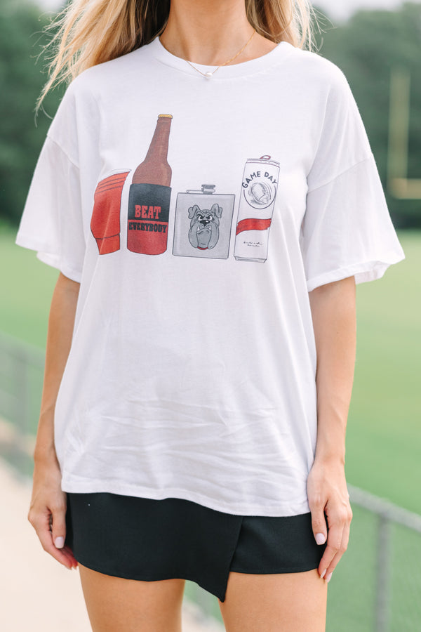 Drink Local Red And Black Gameday Graphic Tee