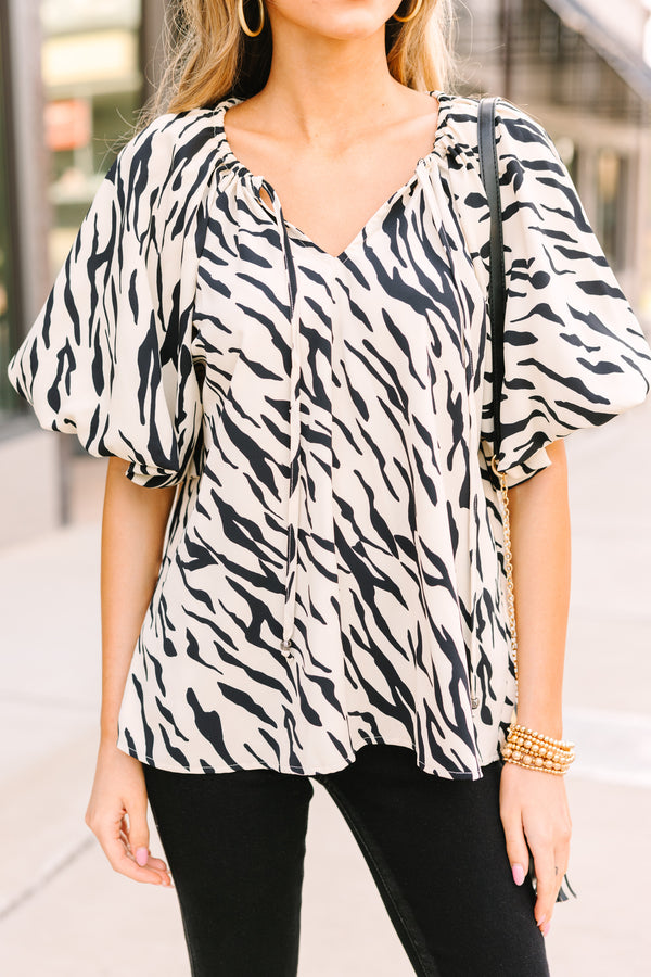 zebra striped blouse, tiger striped blouse, fall blouses for women, boutique fall blouses