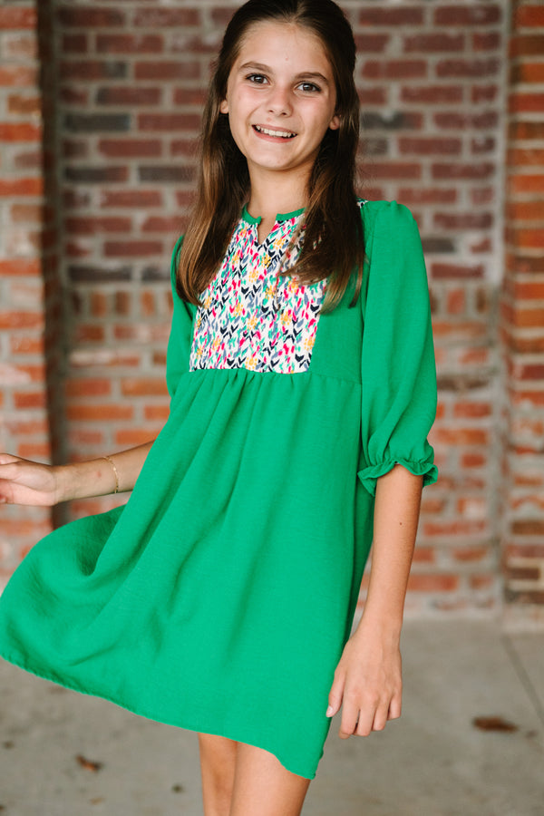 Girls: Give Your Love Kelly Green Dress
