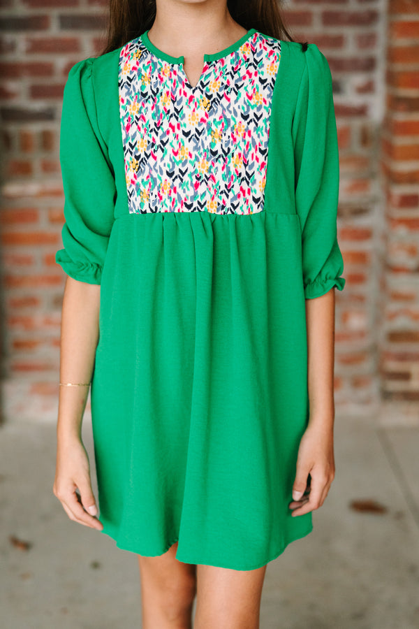 Girls: Give Your Love Kelly Green Dress