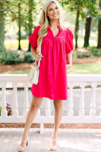 Sugarlips: Best Of You Fuchsia Pink Babydoll Dress