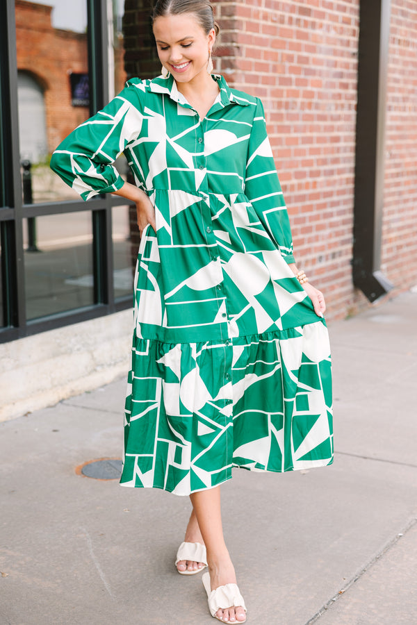 Just What You Love Green Abstract Midi Dress Shop the Mint Just What You Love Green Abstract Midi Dress Shop the Mint