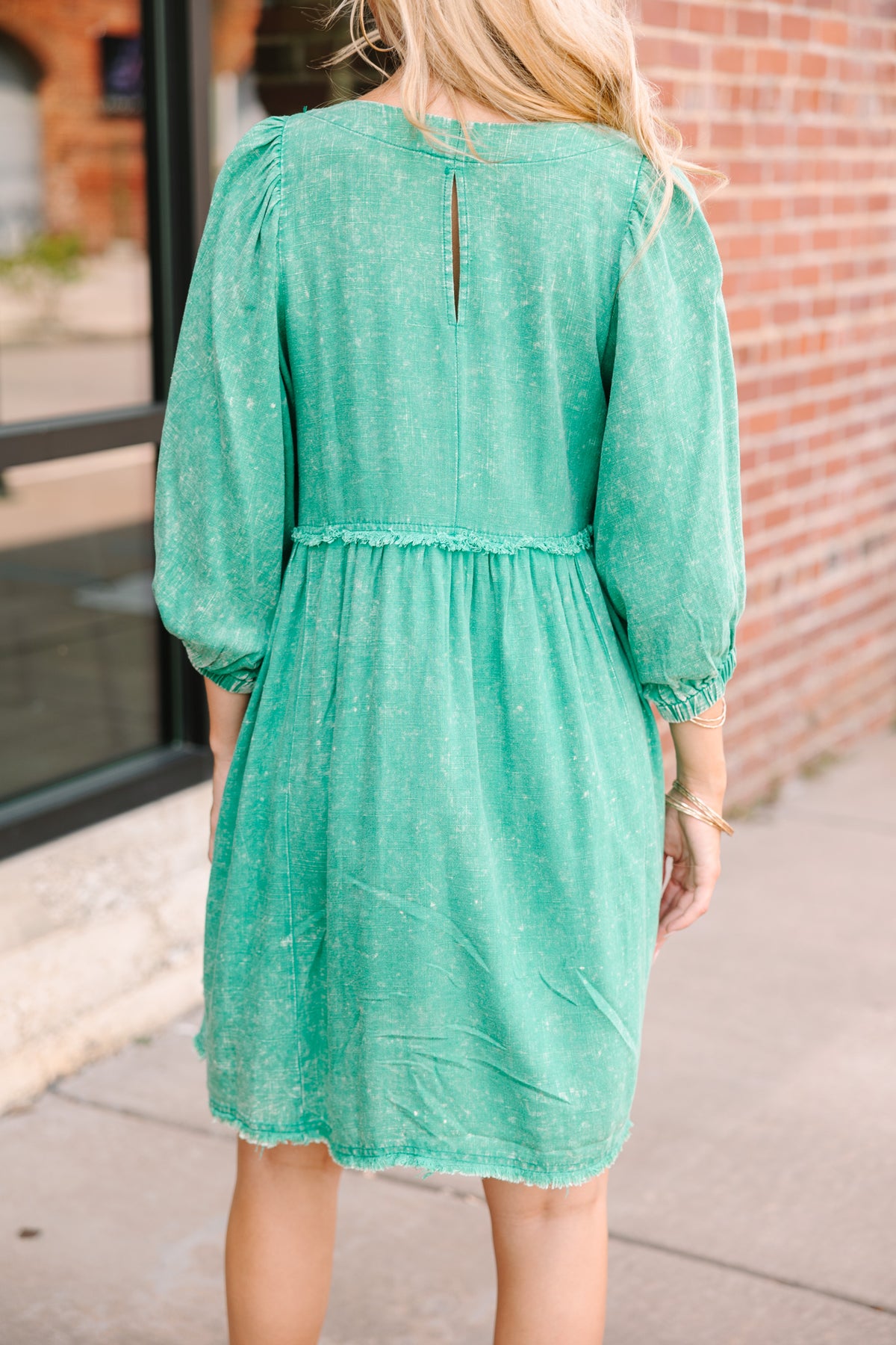 Taking It Easy Green Babydoll Dress Shop the Mint