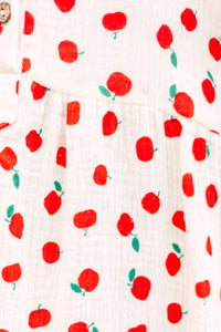 Girls: Teachers Pet Red Apple Print Dress