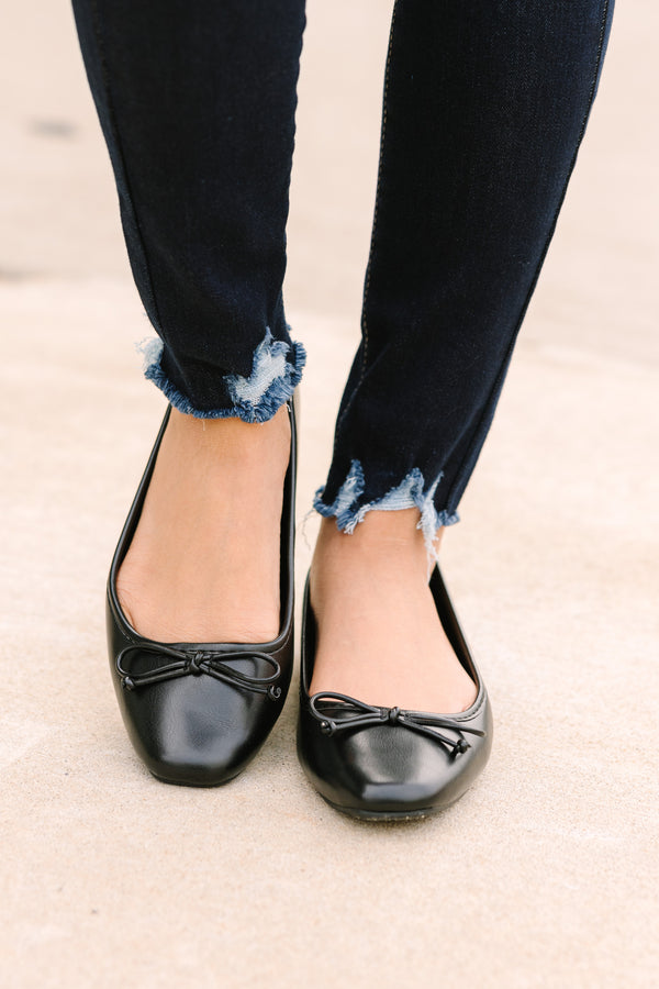 Pep In Your Step Black Ballet Flats