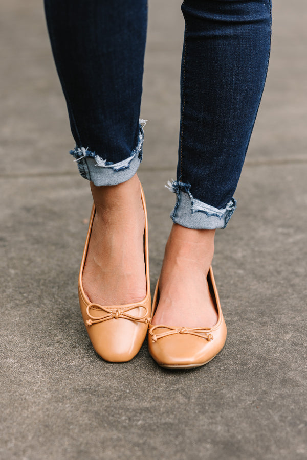 Pep In Your Step Camel Brown Ballet Flats – Shop the Mint