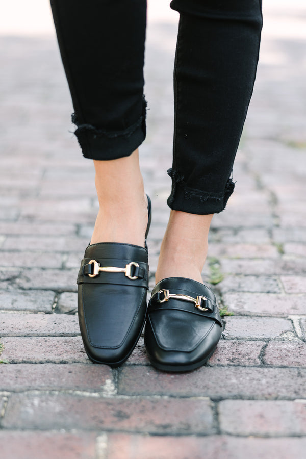 Feeling Connected Black Loafer Mules Shop the Mint Feeling Connected Black Loafer Mules Shop the Mint