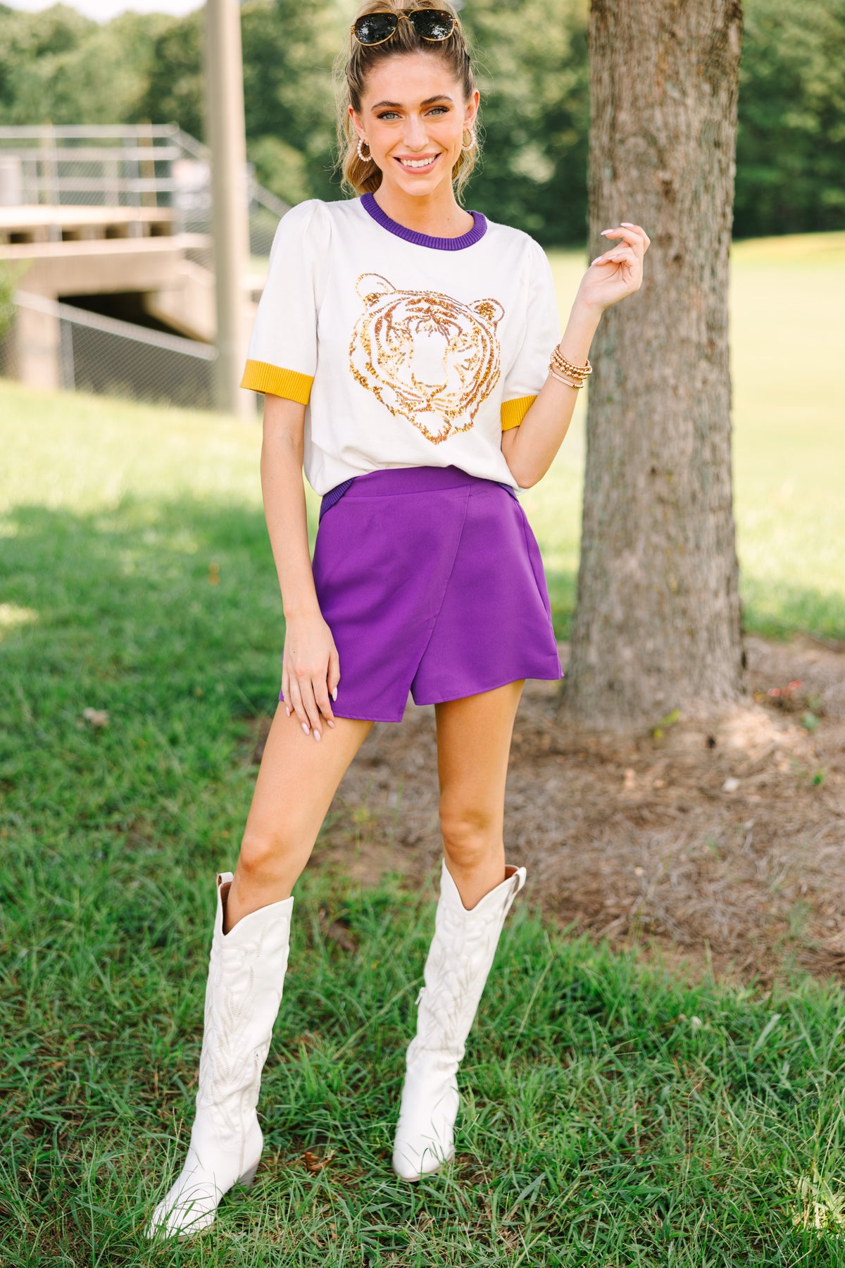 Tiger Pullover Purple Set main image 0