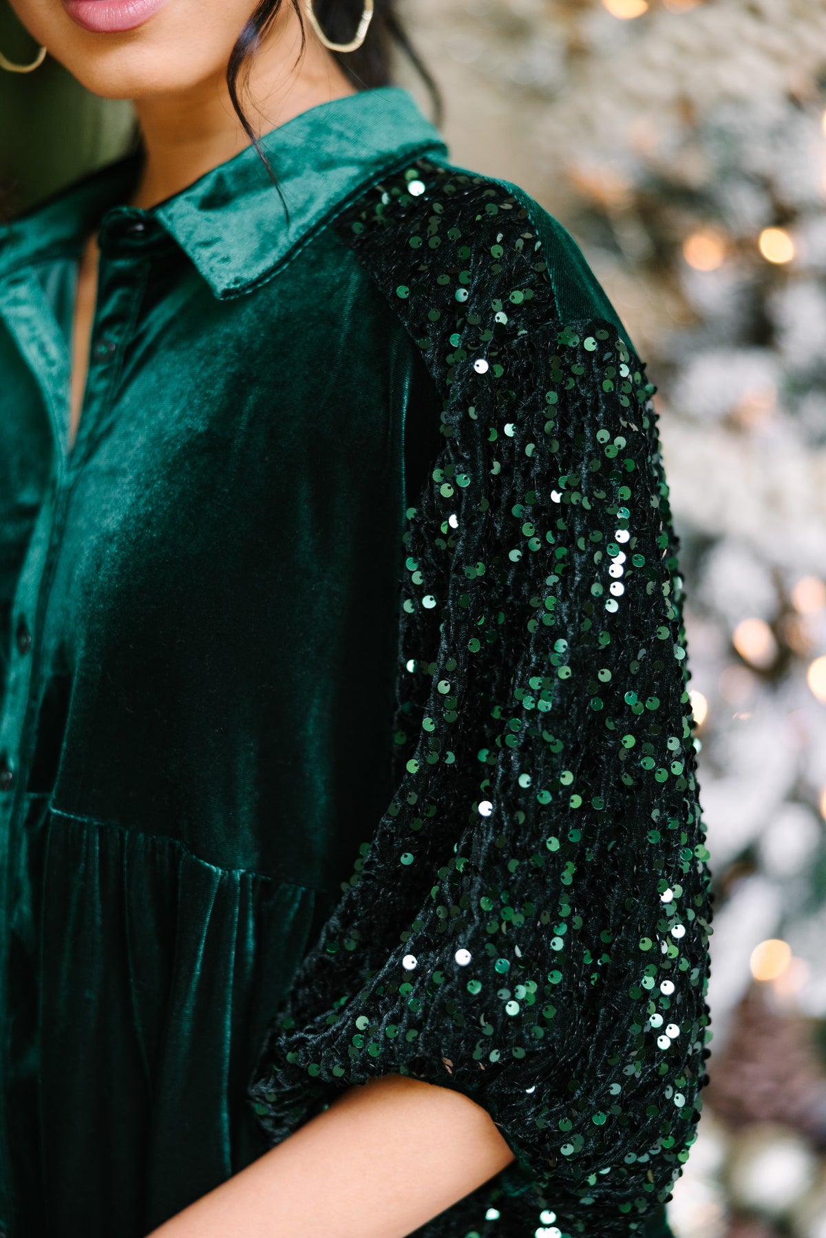 Talk It Out Hunter Green Velvet Tunic – Shop the Mint