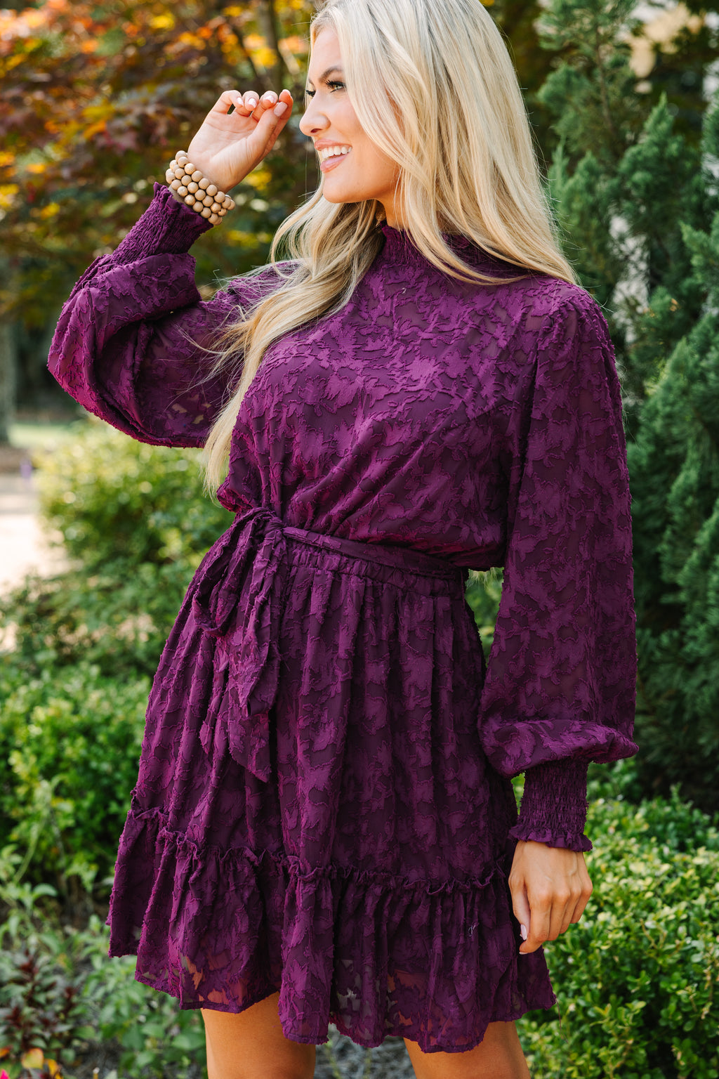 eggplant dress casual Eggplant Long Dress with Cape