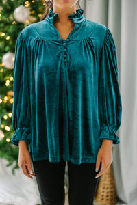 velvet blouses, holiday blouses, green blouses, boutique blouses