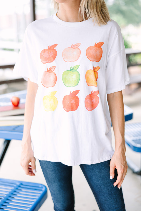 Have An Apple White Graphic Tee