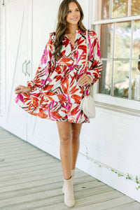 Do What You Love Off White Floral Dress