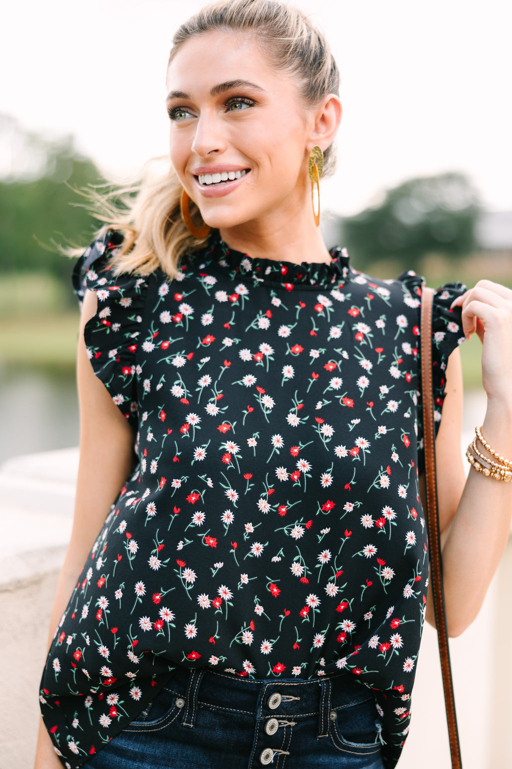 Live For You Black Floral Blouse – Shop the Mint