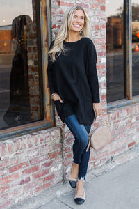 Loving My Life Black Pocket Tunic