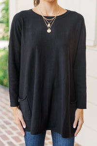 Loving My Life Black Pocket Tunic