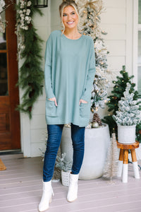 Loving My Life Olive Green Pocket Tunic