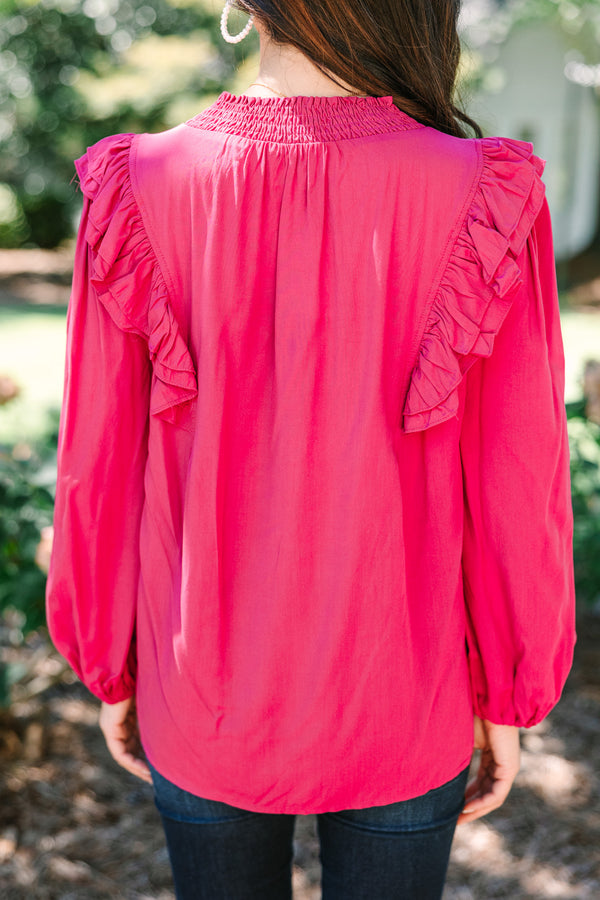 Now's The Time Magenta Pink Blouse