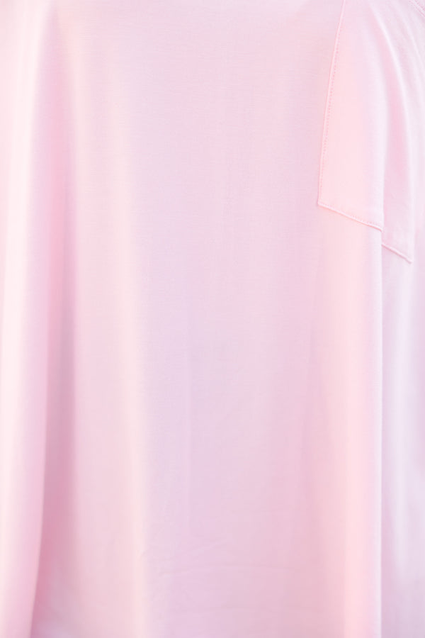 On Your Time Pink Oversized Top