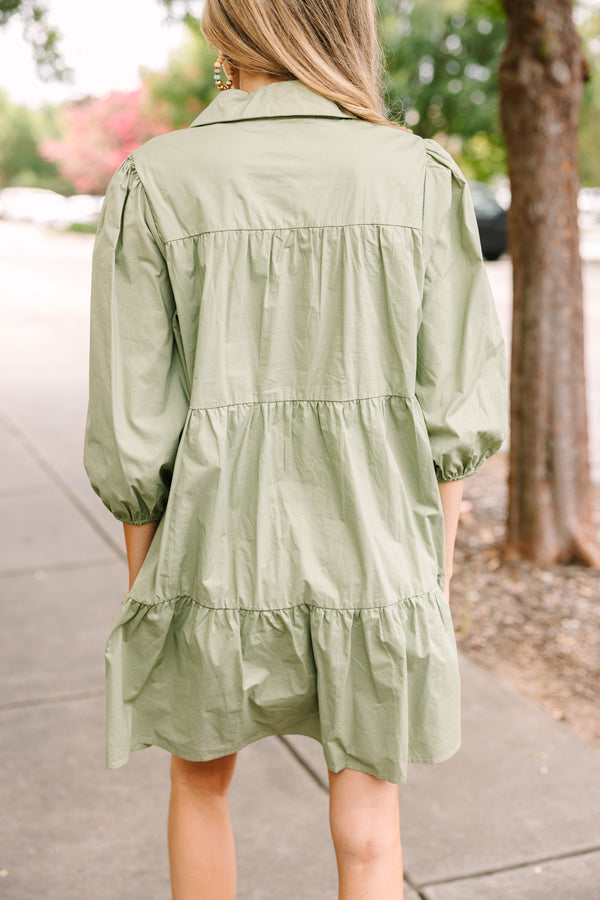 On Your Way Olive Green Babydoll Dress, X-Large - The Mint Julep Boutique | Women's Boutique Clothing On Your Way Olive Green Babydoll Dress, X-Large - The Mint Julep Boutique | Women's Boutique Clothing