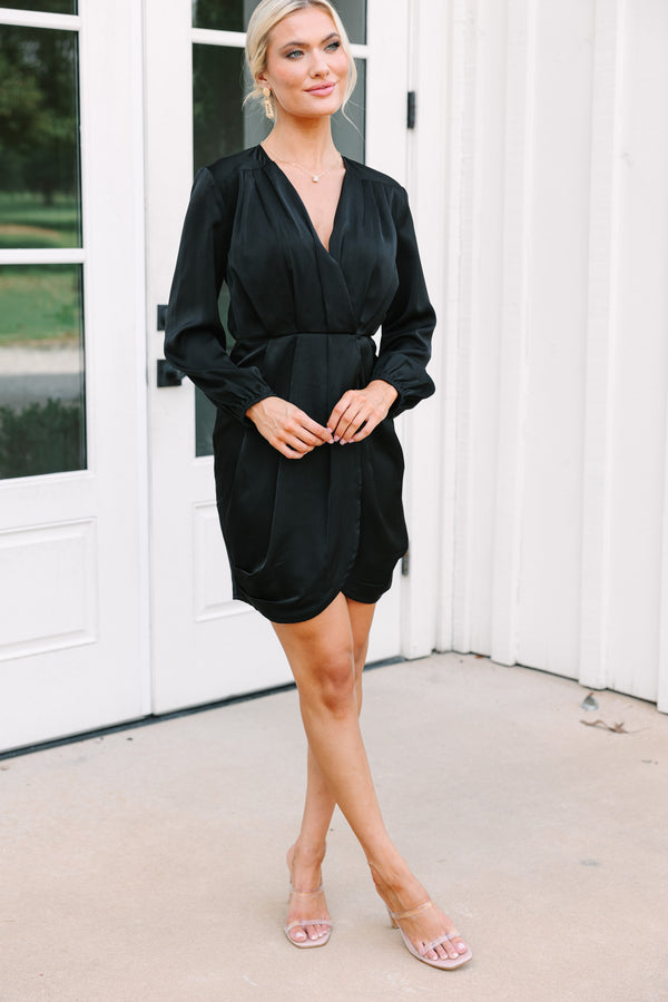 What You Want Black Satin Dress Shop the Mint What You Want Black Satin Dress Shop the Mint