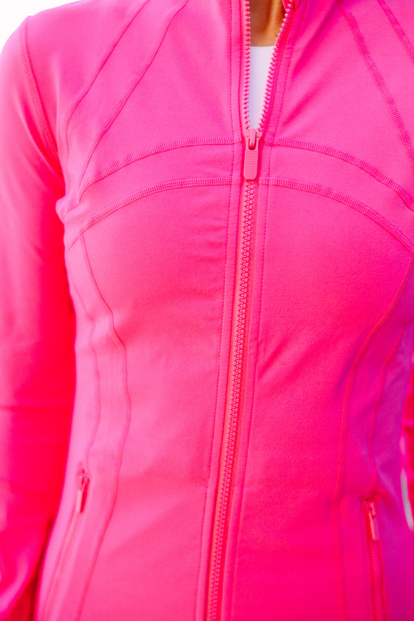 On Your Terms Fuchsia Pink Jacket