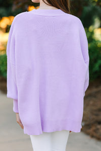 Girls: Perfectly You Lavender Purple Mock Neck Sweater