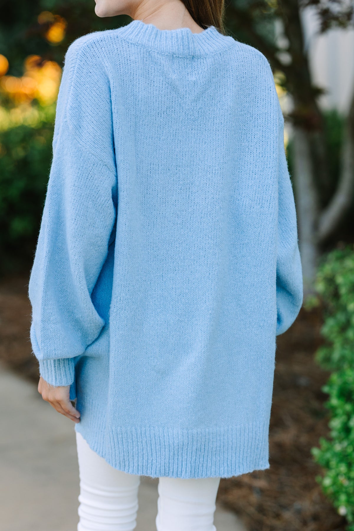 Addison Backless Bubble Sleeve Sweater