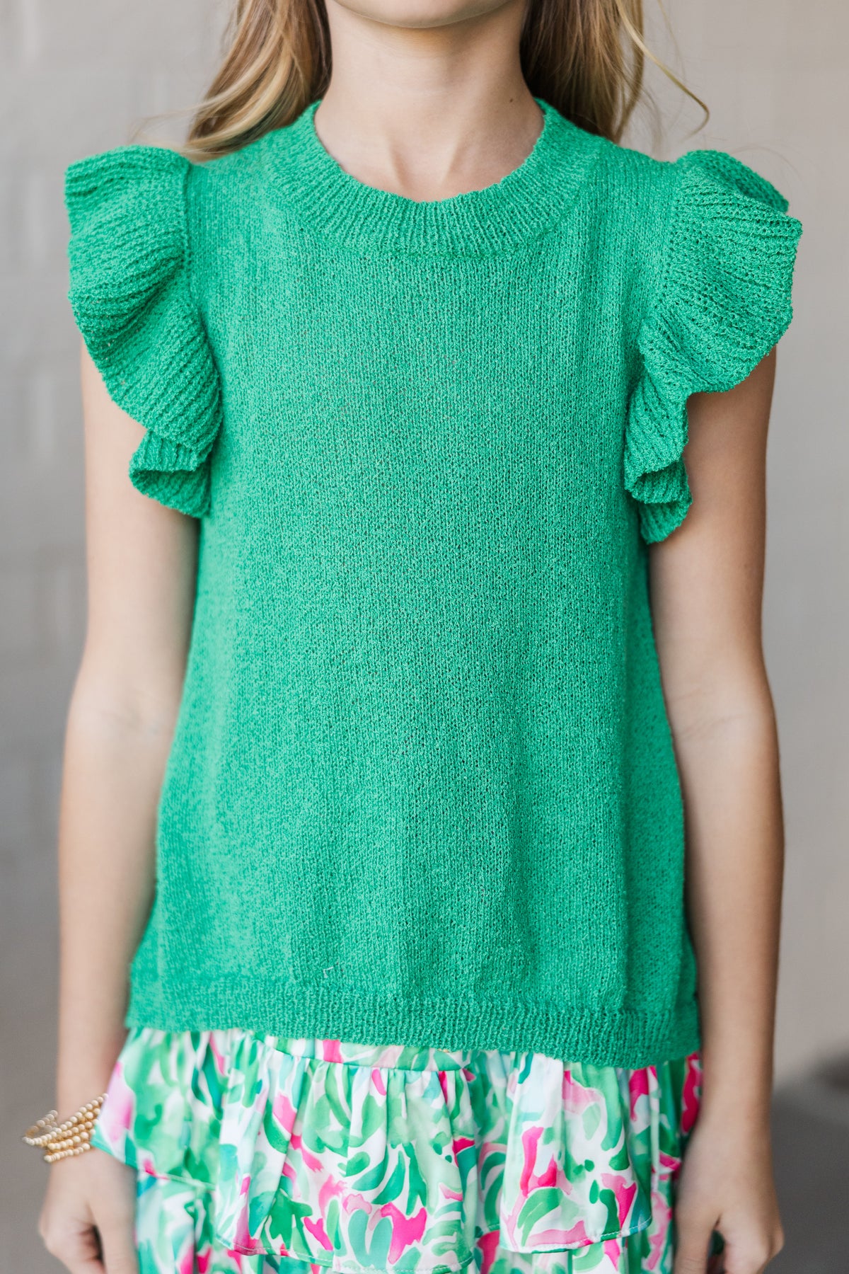 Delaray Knit Top in Emerald