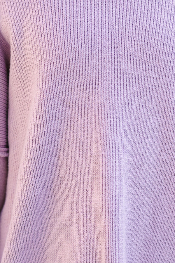 Girls: Give You Joy Lavender Purple Sweater