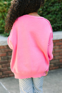 Girls: Give You Joy Pink Sweater
