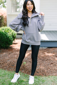 gray pullover, athleisure sweaters, trendy pullovers, shop the mint, the mint julep boutique