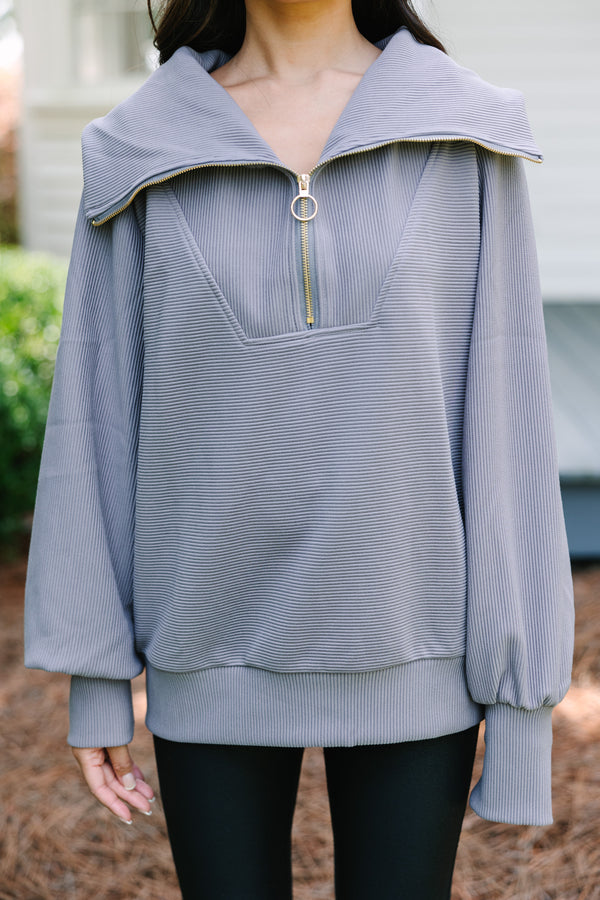 gray pullover, athleisure sweaters, trendy pullovers, shop the mint, the mint julep boutique